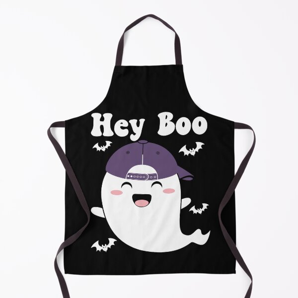 Item preview, Hey Boo Cute and Funny Halloween Ghost - Purple Cap designed and sold by PearlMoonGrapes.