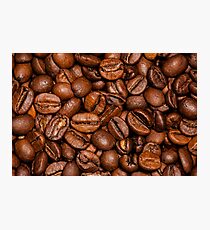 Shiny brown coffee beans Photographic Print
