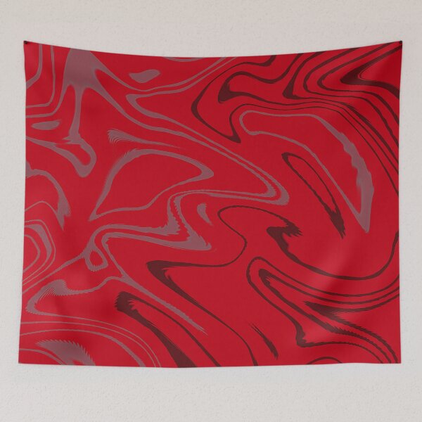 Item preview, Rich Black Red Gray Liquid Marble Abstract Pattern designed and sold by Tamas Das.