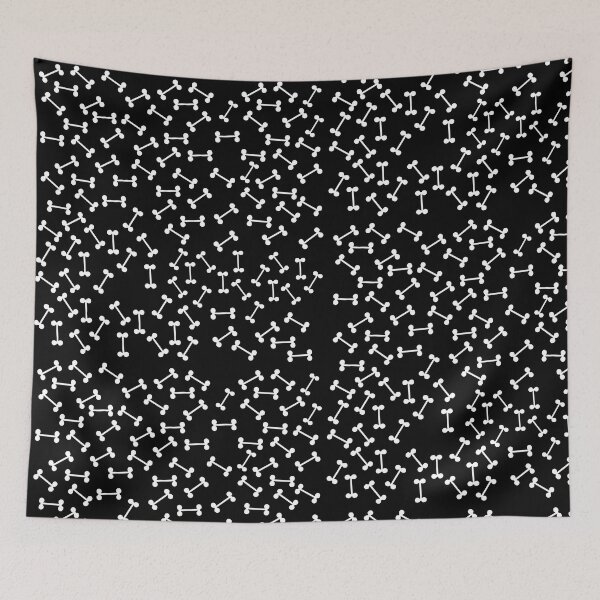 Item preview, dog bone black pattern designed and sold by March Rider.