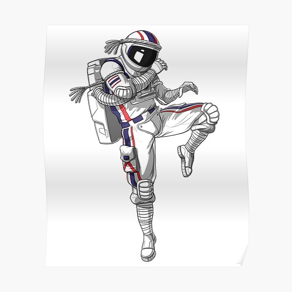 Astronaute de Muay Thai Poster