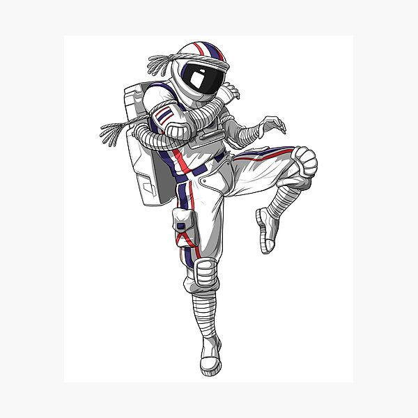 Artikel-Vorschau von Muay Thai Astronaut, designt und verkauft von Nikolay Lachezarov Todorov.