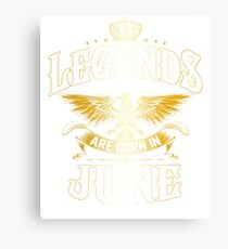 Lienzo Las leyendas nacen en junio