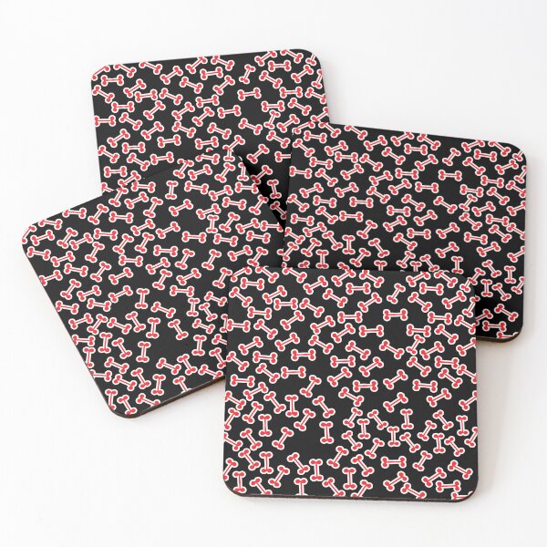 Item preview, dog bone red pattern designed and sold by March Rider.