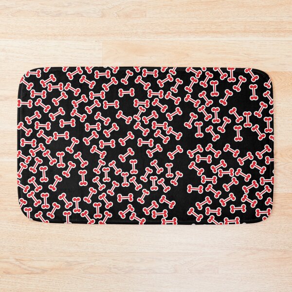 Item preview, dog bone red pattern designed and sold by March Rider.
