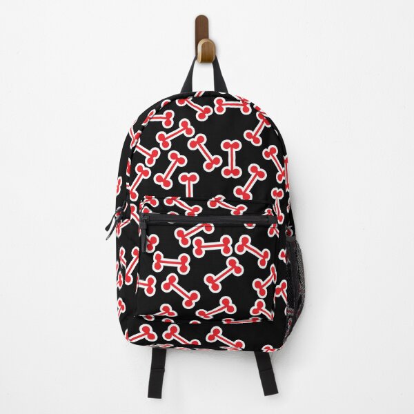 Item preview, dog bone red pattern designed and sold by March Rider.