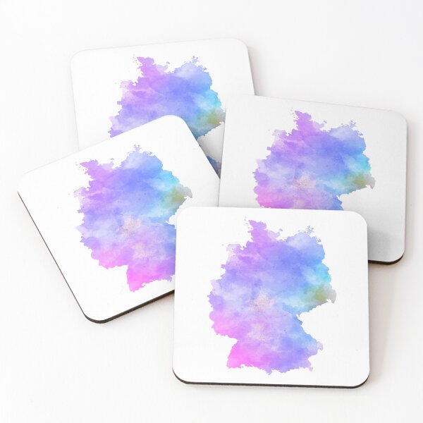 Item preview, Germany Map Watercolor Purple Shades designed and sold by lukassfr.