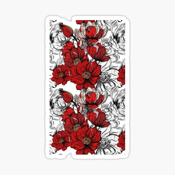 Floral print Sticker