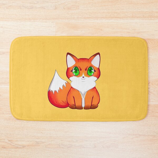Item preview, Kawaii Orange Fox with Green Eyes designed and sold by With Love, InspireMari.
