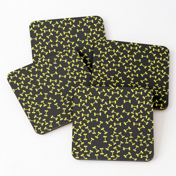 Item preview, dog bone yellow pattern designed and sold by March Rider.