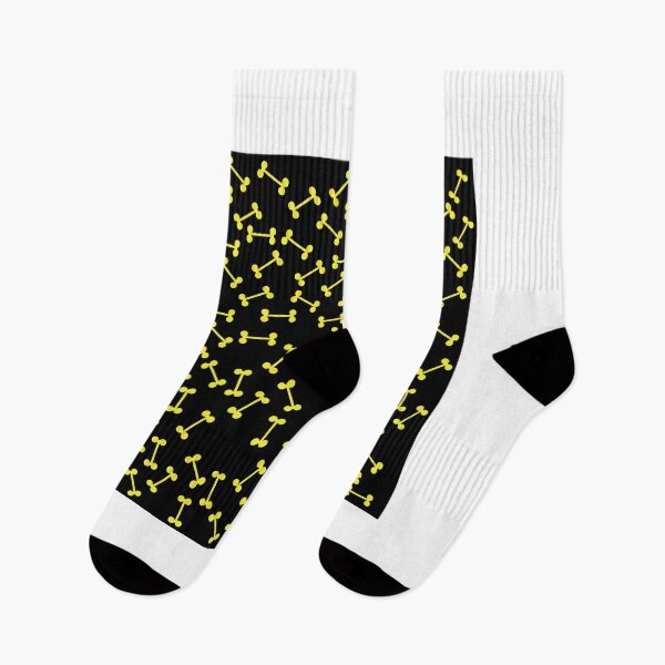 Item preview, dog bone yellow pattern designed and sold by March Rider.