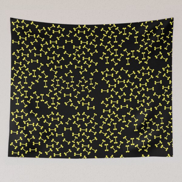 Item preview, dog bone yellow pattern designed and sold by March Rider.
