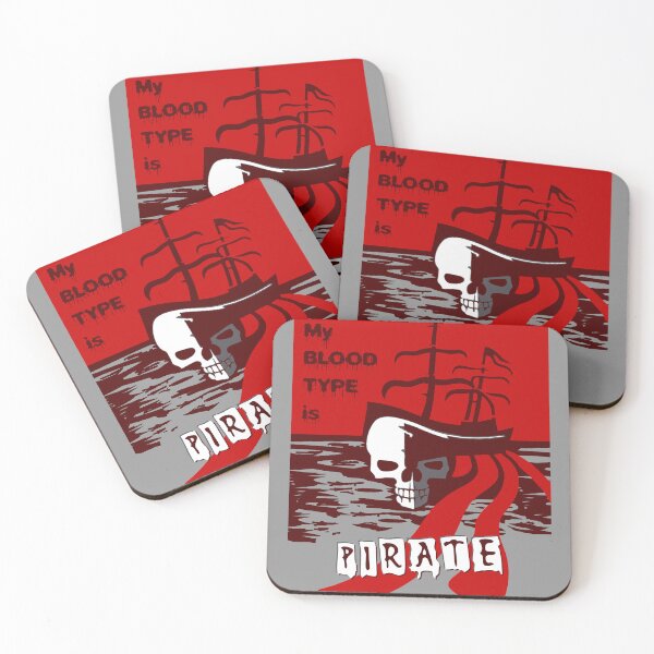 Item preview, My blood type is Pirate (#02) designed and sold by SolidEarthArt.