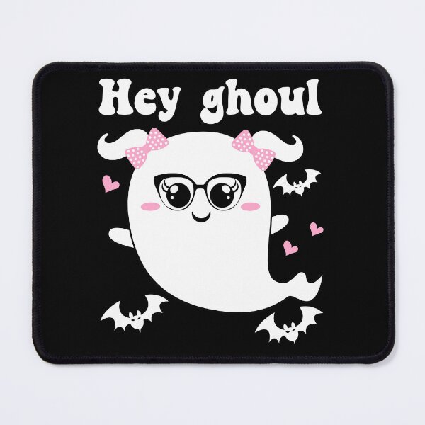 Item preview, Hey Ghoul Cute and Funny Halloween Ghost - Black designed and sold by PearlMoonGrapes.