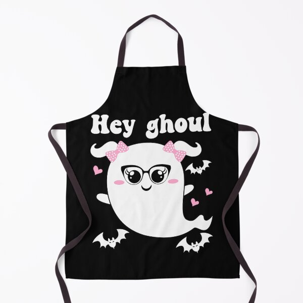 Item preview, Hey Ghoul Cute and Funny Halloween Ghost - Black designed and sold by PearlMoonGrapes.