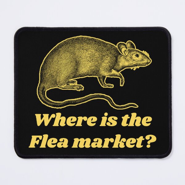 Item preview, Where Is the Flea Market - Rat Patterns for T-shirts, stickers and other accessories designed and sold by Ridiculam Toga.