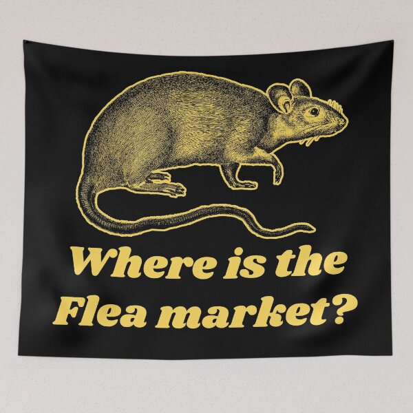 Item preview, Where Is the Flea Market - Rat Patterns for T-shirts, stickers and other accessories designed and sold by Ridiculam Toga.