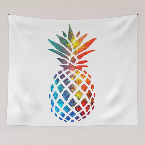 Item preview, Rainbow Watercolor Pineapple designed and sold by maryedenoa.