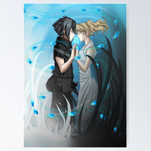 Vista previa del artículo con la obra «Noctis y Luna», diseñado y vendido por forsakenangel88.