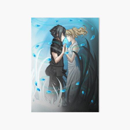 Noctis And Luna Art Board Print By Forsakenangel88 Redbubble