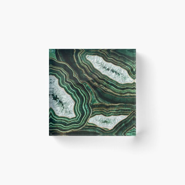 Item preview, Moss Green Geode and Crystas Digital Art designed and sold by k9printart.