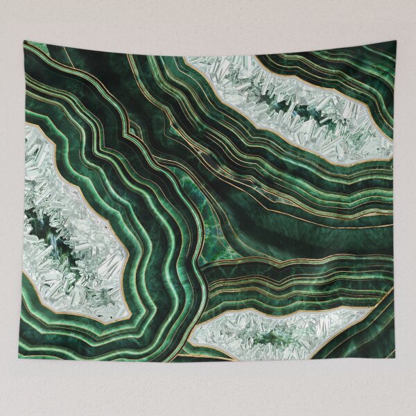 Item preview, Moss Green Geode and Crystas Digital Art designed and sold by k9printart.
