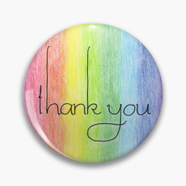 Item preview, Thank You in Rainbow Colored Pencil designed and sold by JulzArtDesigns.