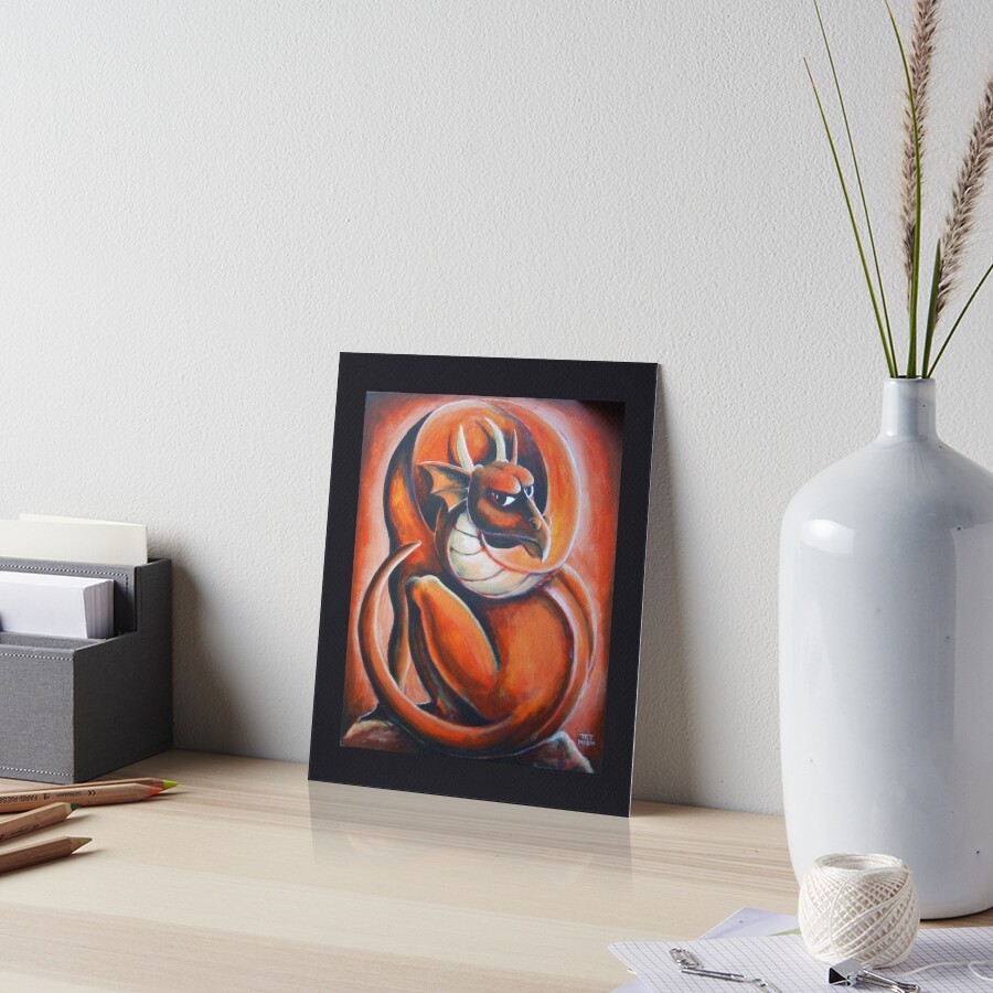 Red Dragon Art Board Print