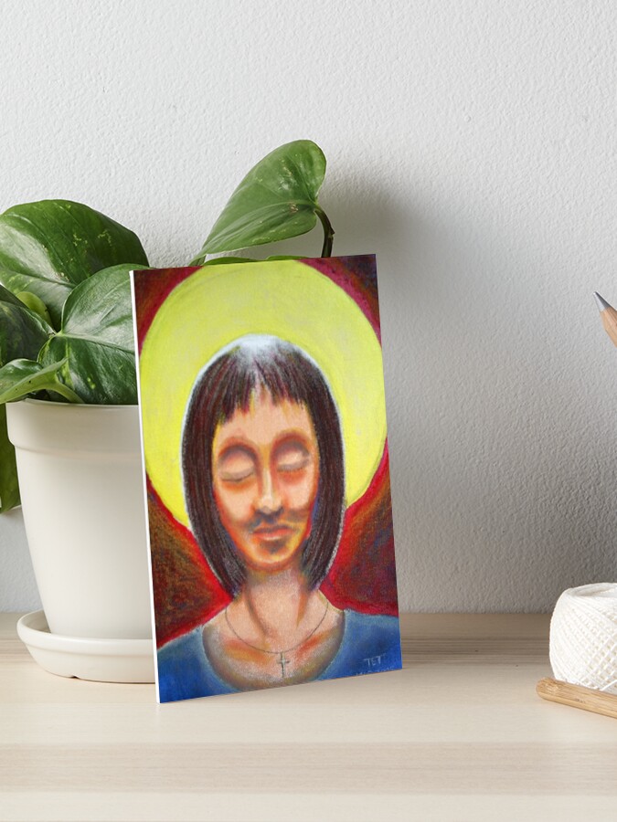 Thumbnail 1 of 2, Art Board Print, The Good Girl designed and sold by etourist.