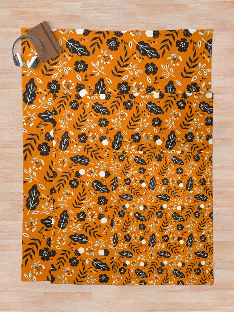 Thumbnail 5 of 6, Throw Blanket, Fall Pattern designed and sold by Summermint.