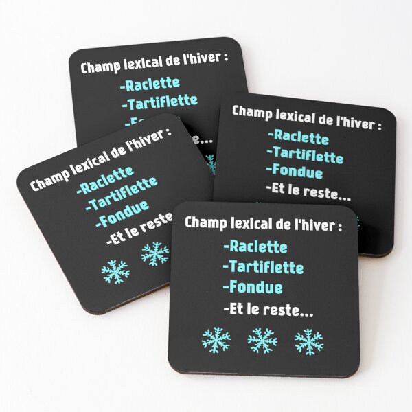 Item preview, Lexical field of winter: raclette tartiflette fondue etc... designed and sold by EnzoVectorism.