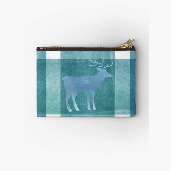 Item preview, blue reindeer check pattern designed and sold by FONESAY.