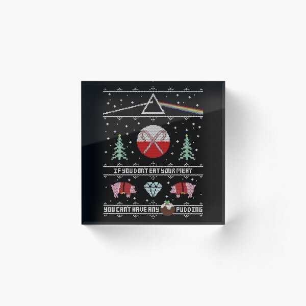 Hey Yule - Pink Christmas Acrylic Block