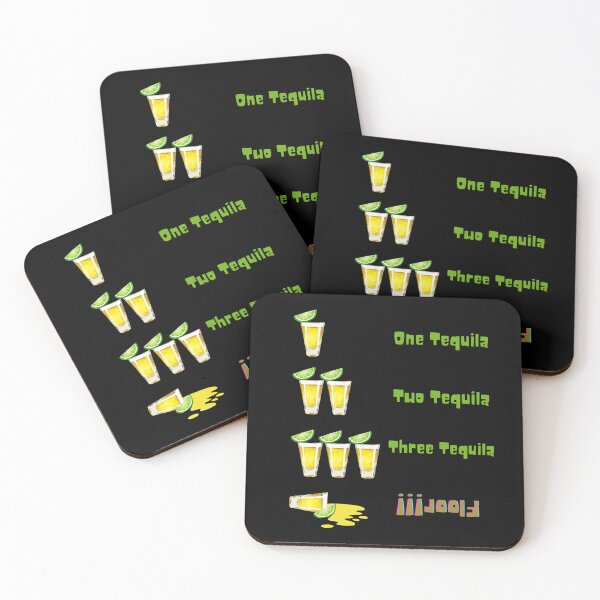 Item preview, One Tequila Two Tequila Three Tequila Floor! designed and sold by MerWishes.