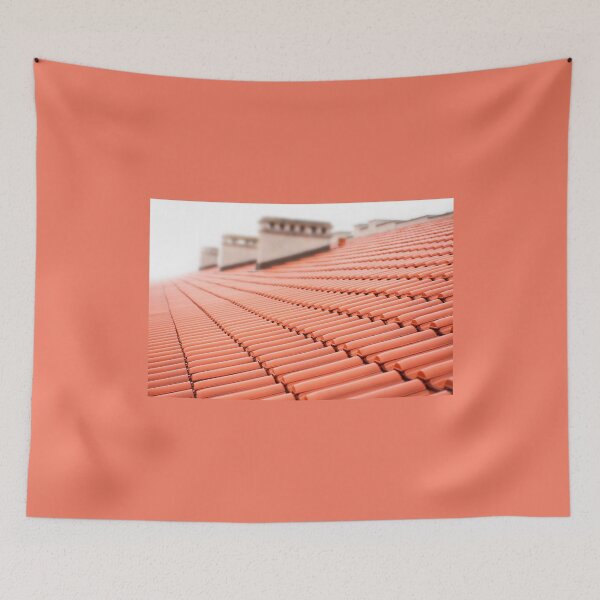 Item preview, Overlapping rows of red tiles roof designed and sold by Arletta Cwalina.