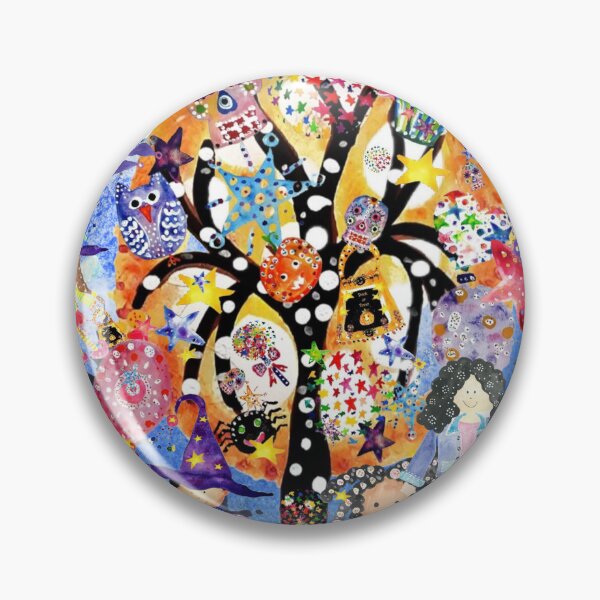 Item preview, Halloween Garden Party Watercolour Collage designed and sold by DefaultOneWorld.