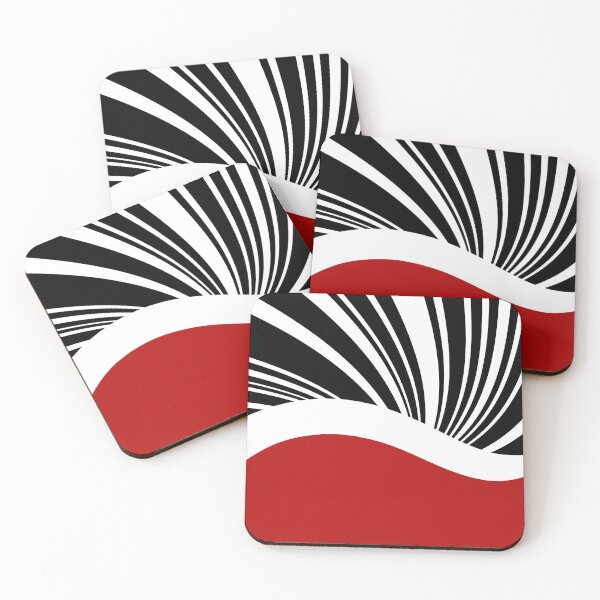 Item preview, Waves design in red, black and white designed and sold by BattaAnastasia.