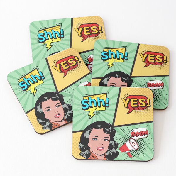 Item preview, She Says Retro Comic Pop Art Collage  designed and sold by HerartbyHer.