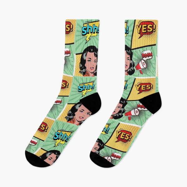 Item preview, She Says Retro Comic Pop Art Collage  designed and sold by HerartbyHer.