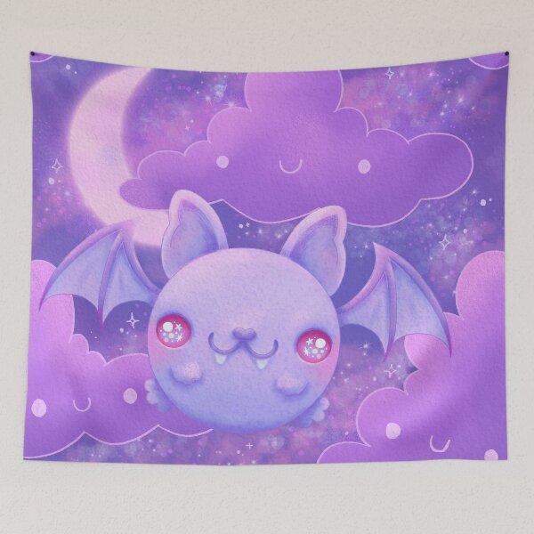 Item preview, Cute Purple Halloween Bat designed and sold by SugarMochi.