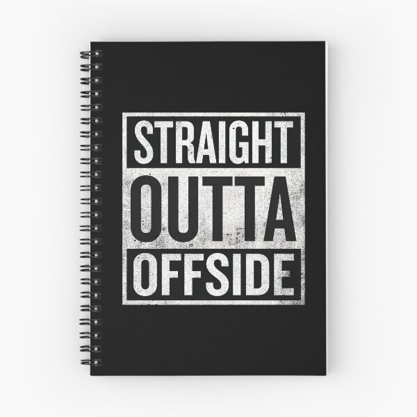 Item preview, Straight Outta Offside - funny soccer designed and sold by Numero14.