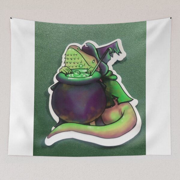Item preview, dragon cooking something spooky designed and sold by padfootShop.
