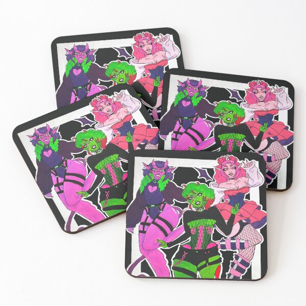 Item preview, monster girl trio  designed and sold by Beelixir.