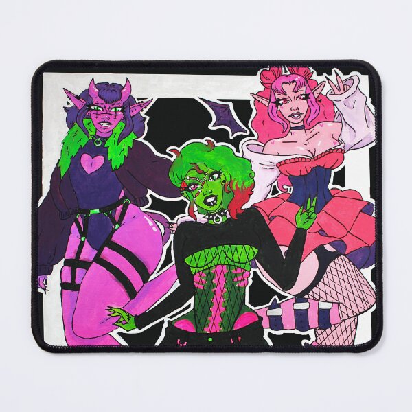 Item preview, monster girl trio  designed and sold by Beelixir.