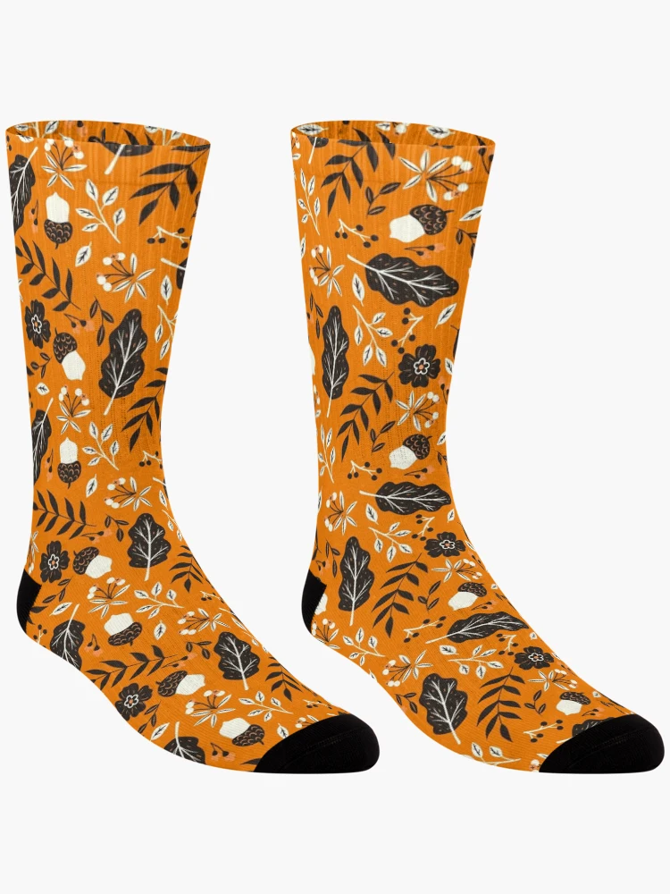 Thumbnail 3 of 5, Socks, Fall Pattern designed and sold by Summermint.