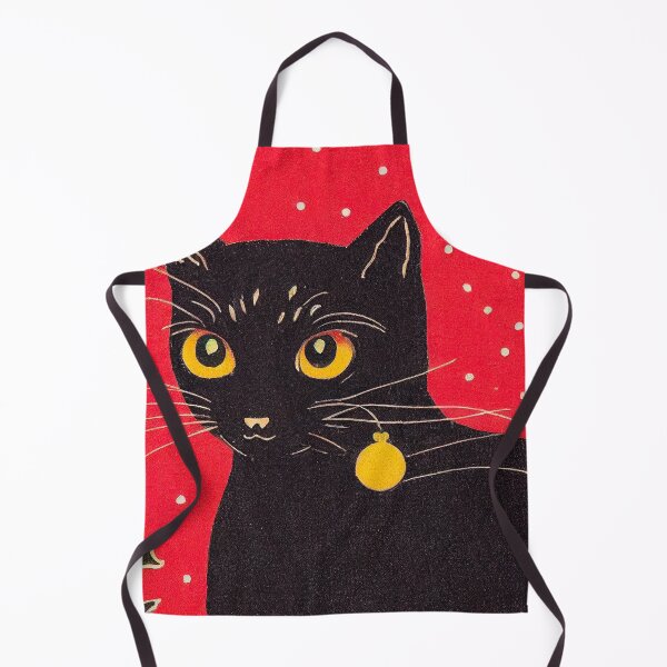 Item preview, Vintage Christmas cat card designed and sold by ladarkepoque.