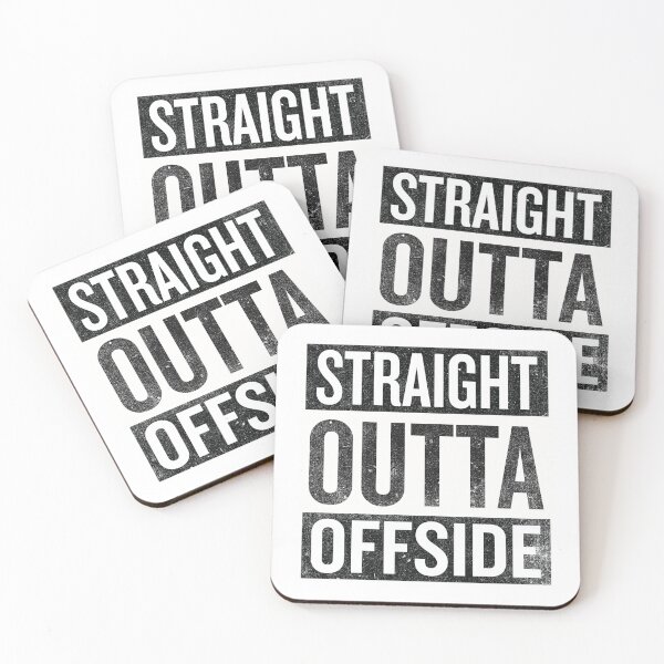 Item preview, Straight Outta Offside - funny soccer designed and sold by Numero14.