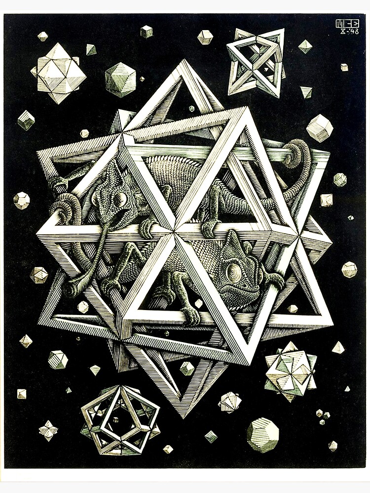 Disover Artwork By Maurits cornelis Escher ( 1898 - 1972 ), Netherlands Premium Matte Vertical Poster