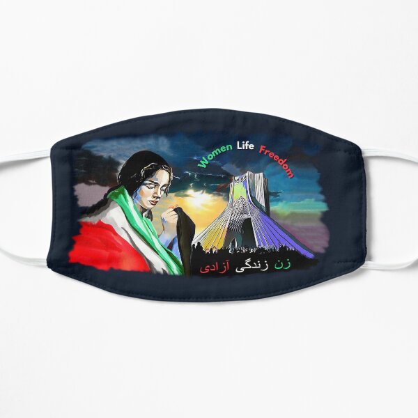 IRAN / Women Life Freedom « زن زندگی آزادی » Flat Mask
