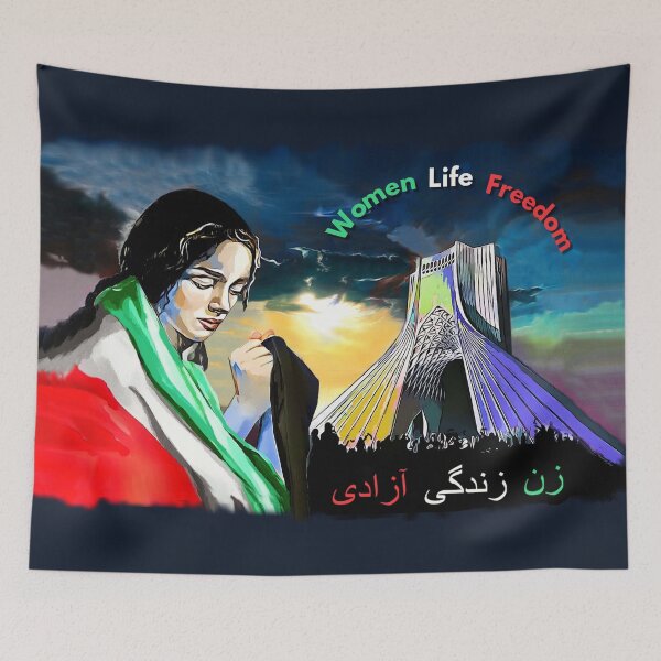 Item preview, IRAN / Women Life Freedom  « زن زندگی آزادی » designed and sold by doniainart.